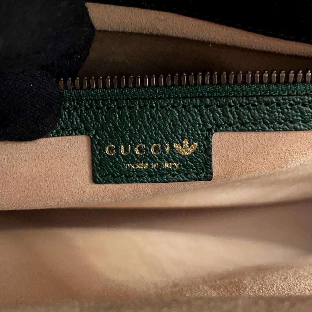 GUCCI Adidas Collaboration Diana Maxi Tote Green 719289 Leather