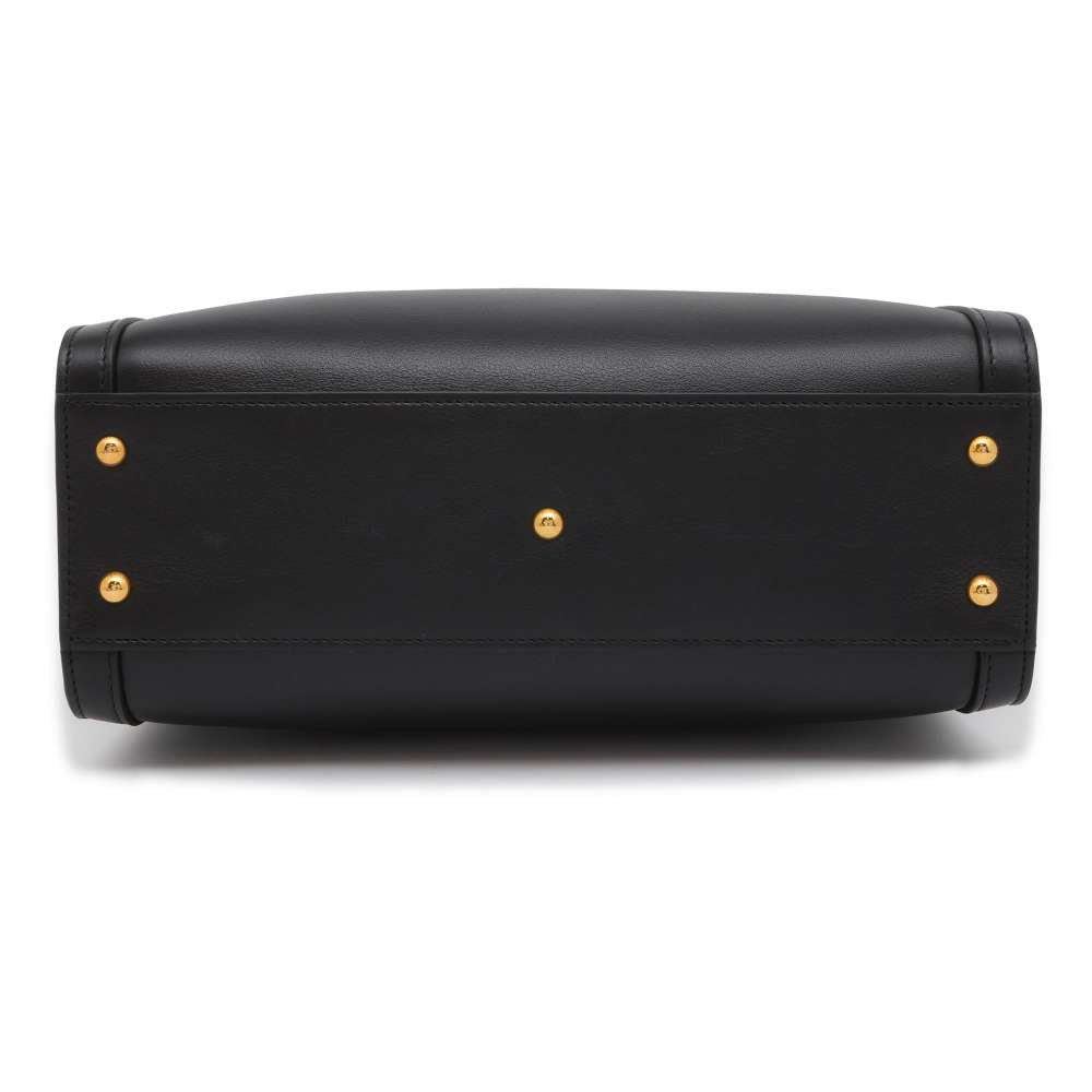 GUCCI Diana Bamboo Handle 2wayHandbag Black 660195 Leather Size Small