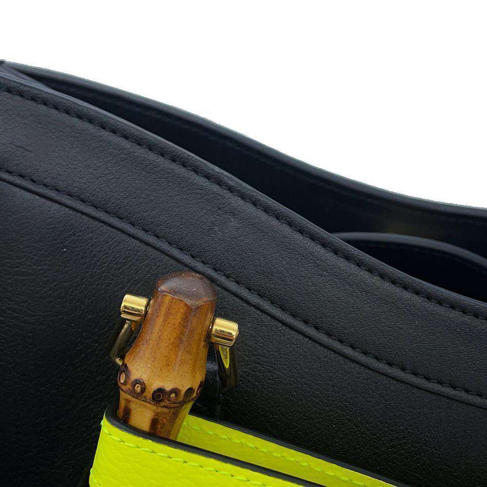 GUCCI Diana Bamboo Handle 2wayHandbag Black 660195 Leather Size Small