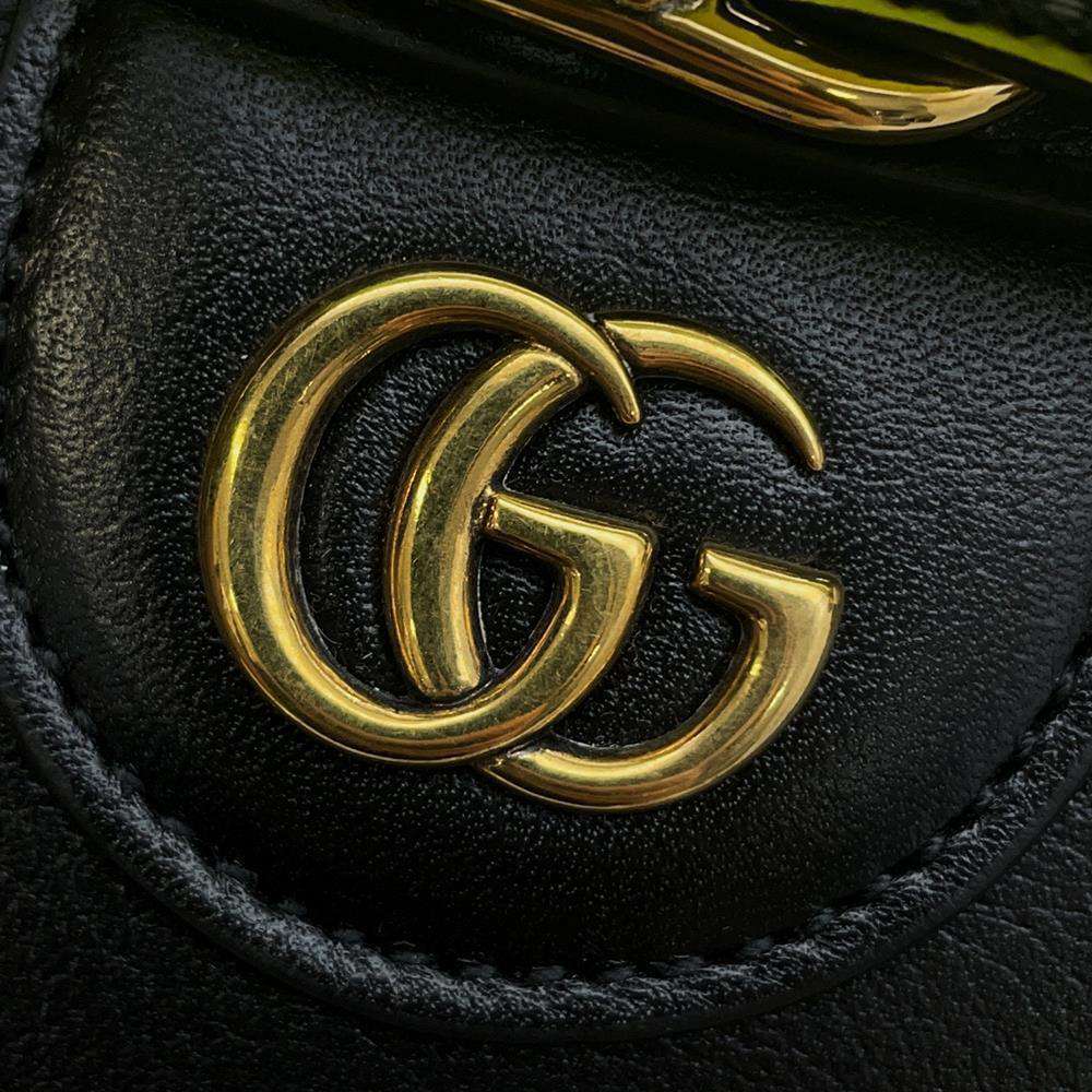 GUCCI Diana Bamboo Handle 2wayHandbag Black 660195 Leather Size Small