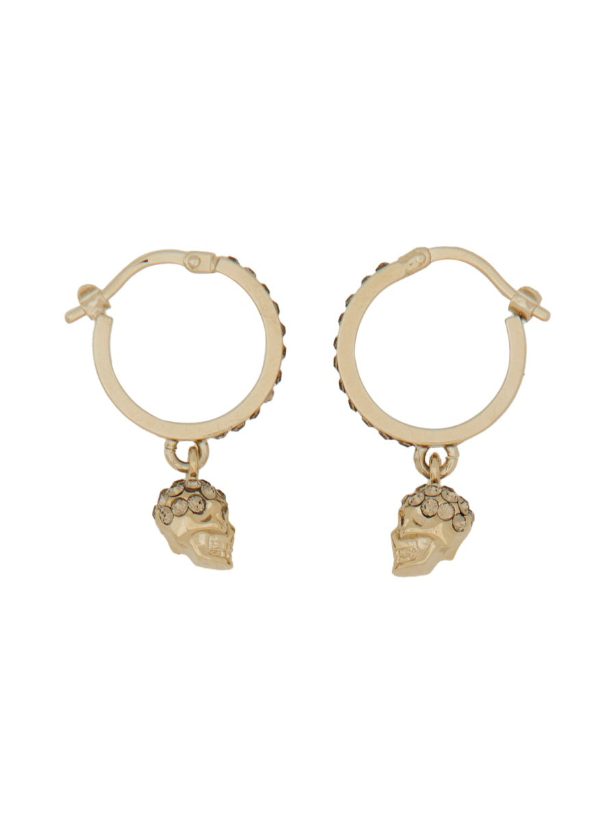 Alexander Mcqueen Women Orecchini A Cerchio Skull