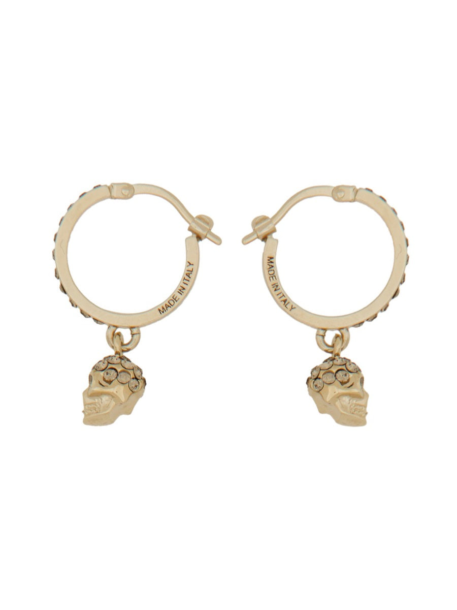 Alexander Mcqueen Women Orecchini A Cerchio Skull