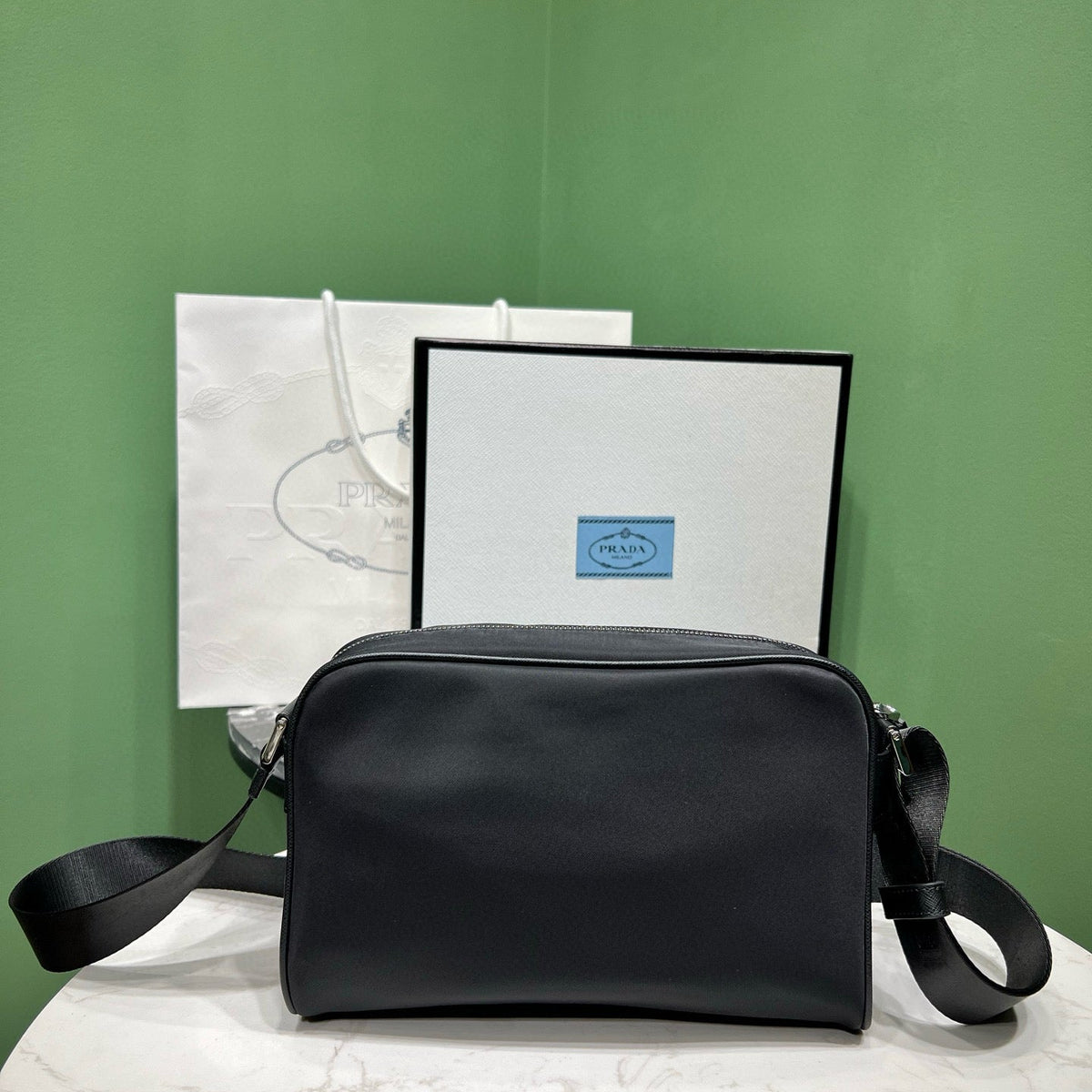 PD SMALL RE-NYLON SHOULDER BAG