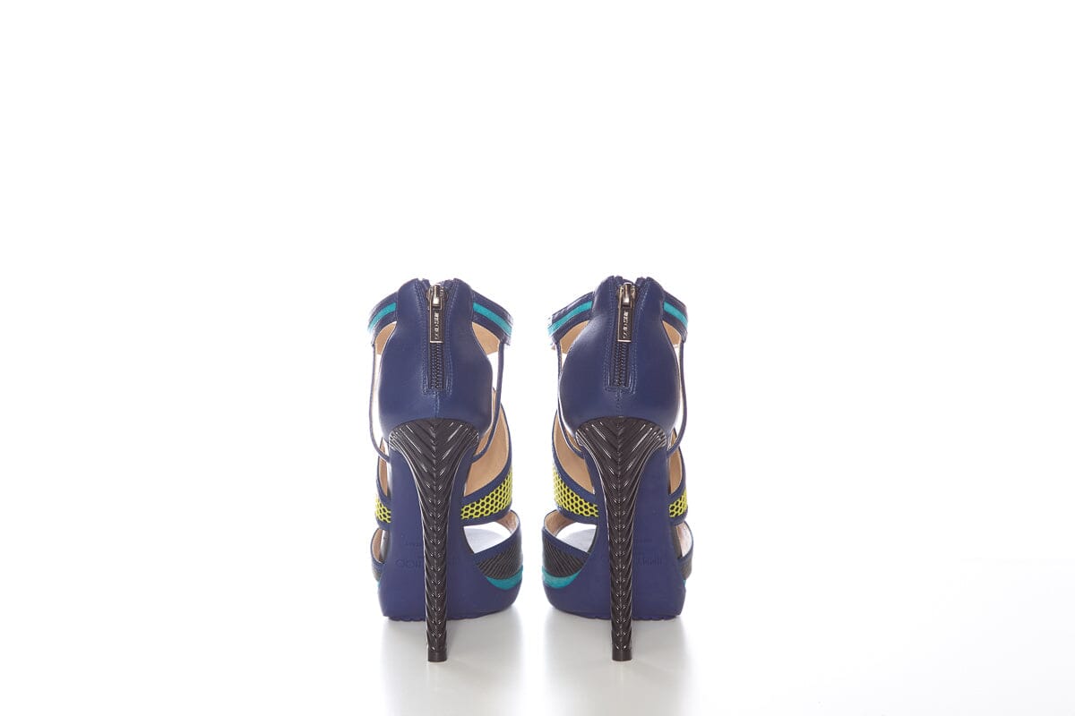 Jimmy Choo Multicolor Mixed Media Heels SZ 36