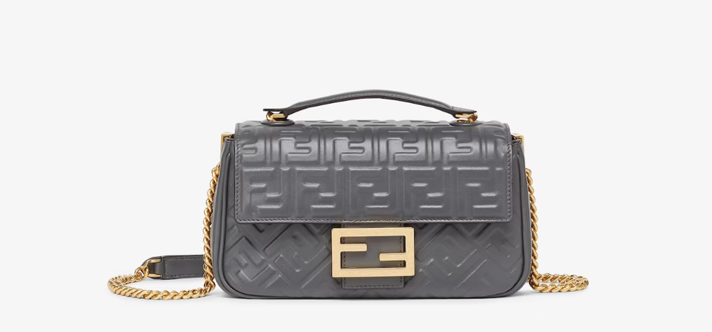 Fendi Baguette Chain Midi Nappa leather Bag