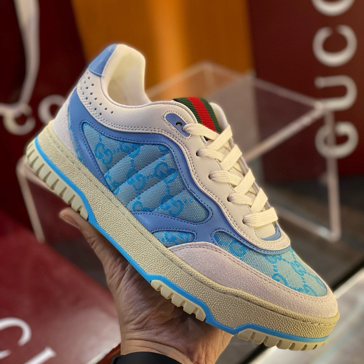 GG RE WEB SNEAKERS