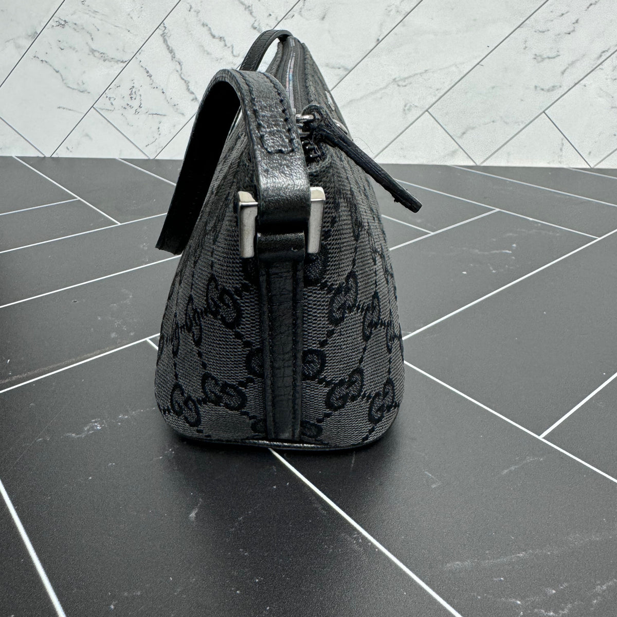 Gucci Black Canvas Handbag