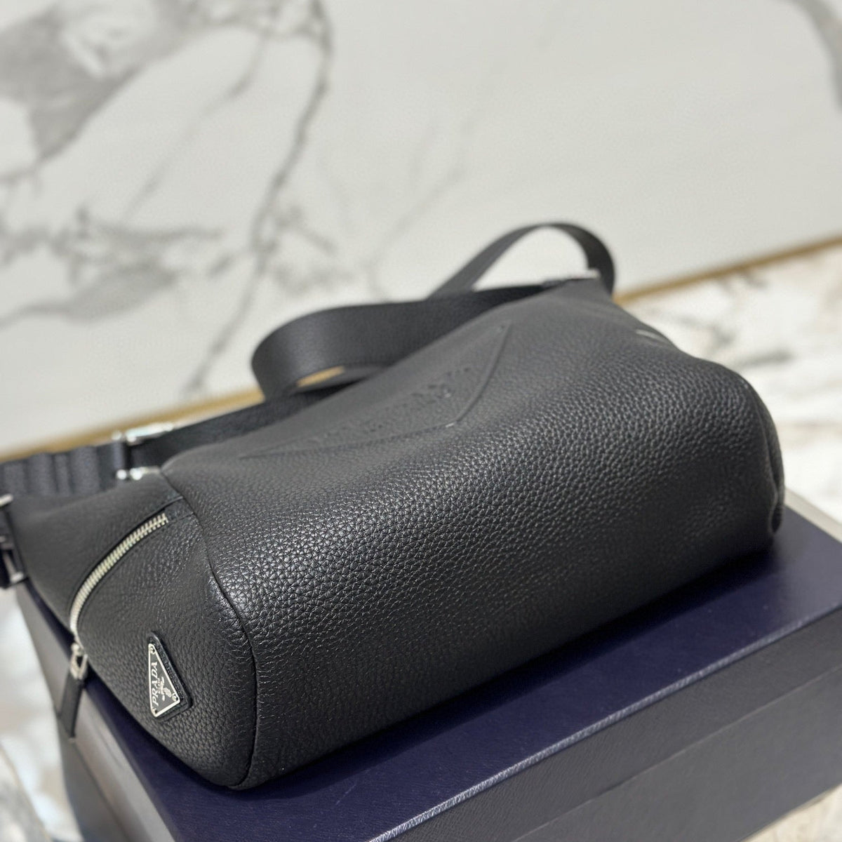 PD LEATHER BAG WITH SHOULDER STRAP