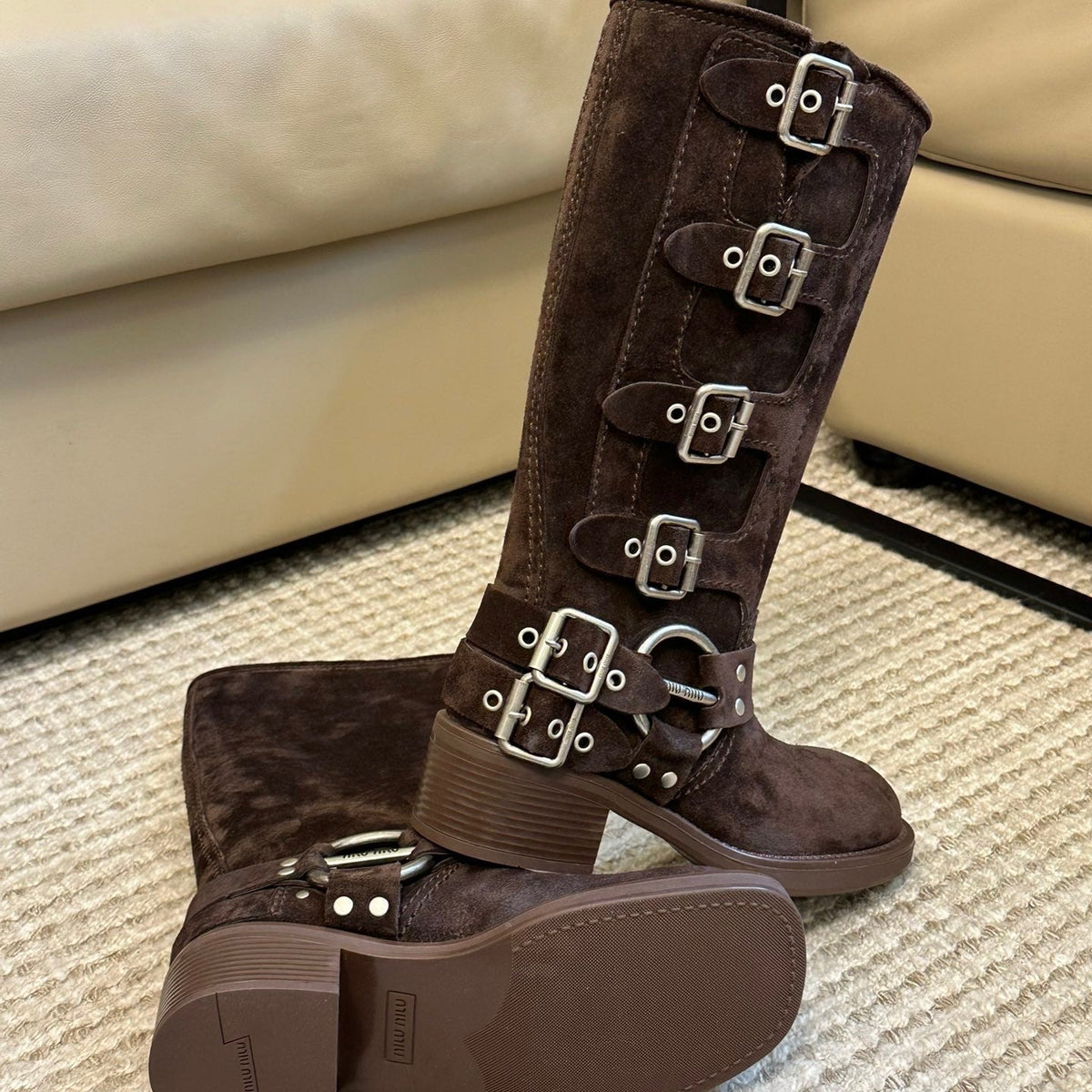 MIU M BOOTS