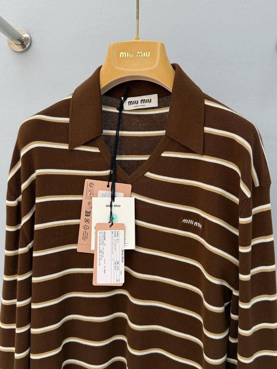 MIU M POLO SHIRT KNITTED