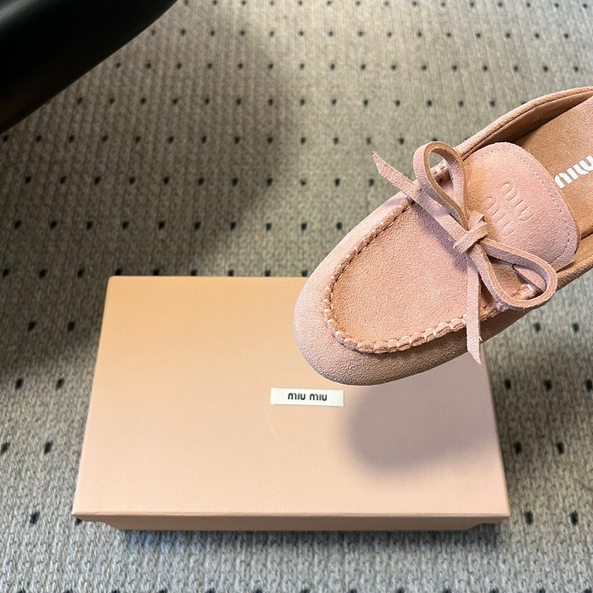 MIU M SUEDE MULES