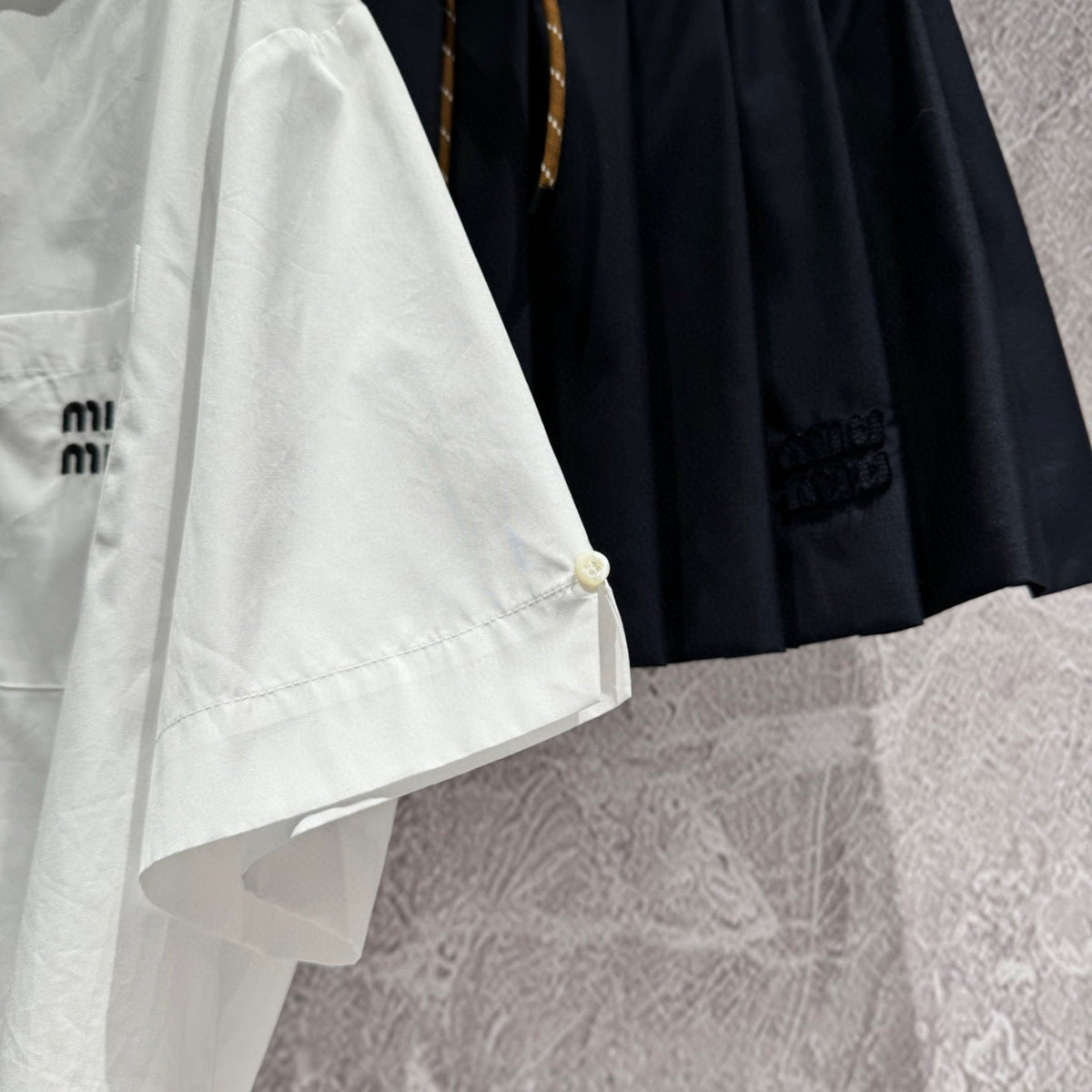 MIU M CROPPED SHIRT