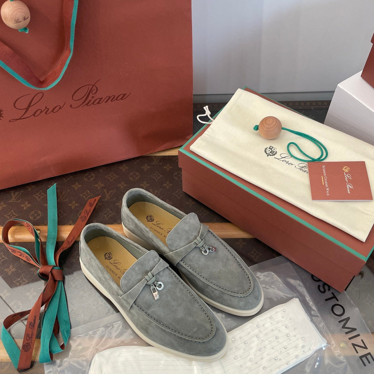 LORO P SUMMER CHARMS LOAFERS