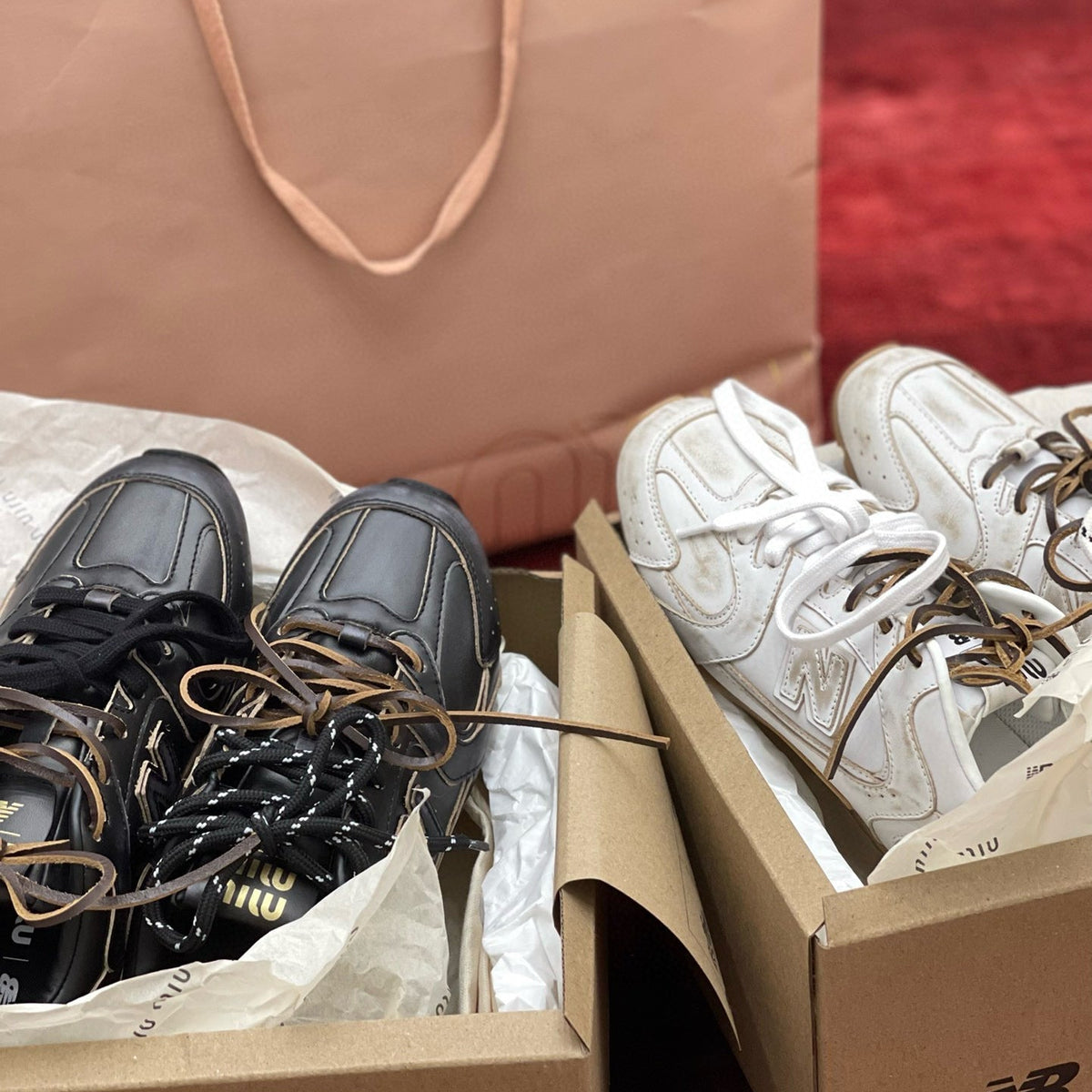MIU M x NEW BALANCE TRAINERS