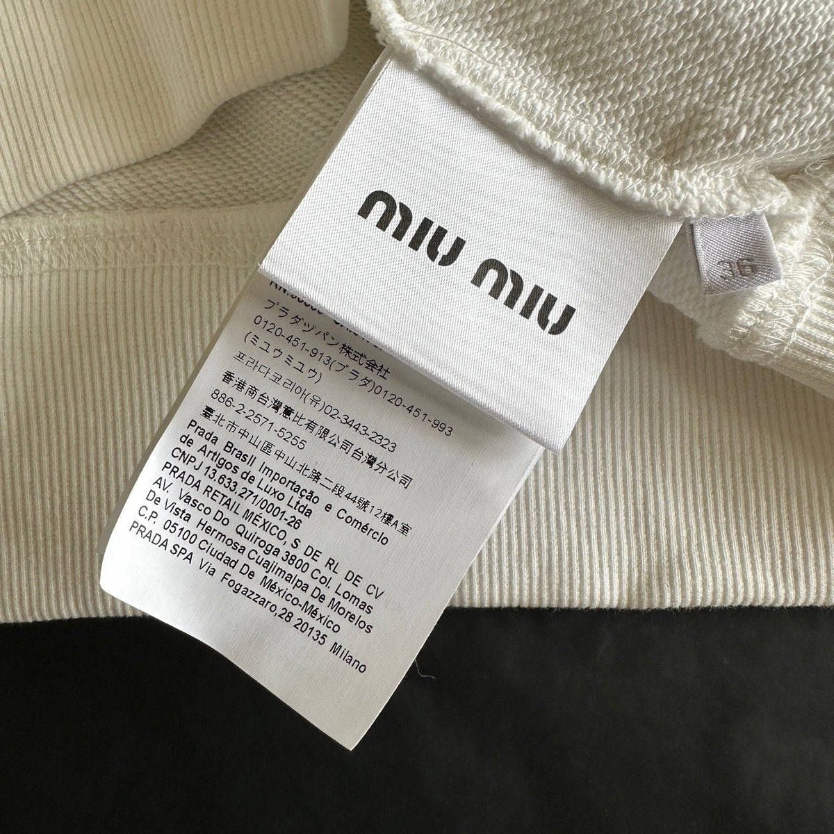 MIU M SWEATSHIRT