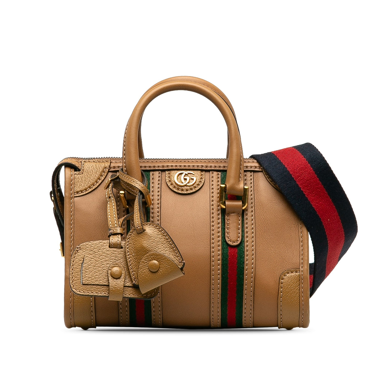 GUCCI Mini Leather Bauletto Bag