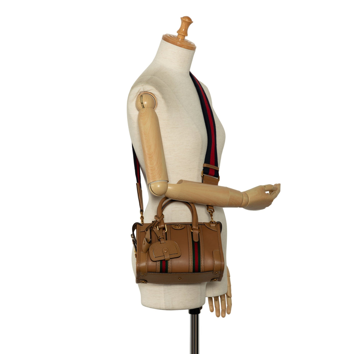 GUCCI Mini Leather Bauletto Bag