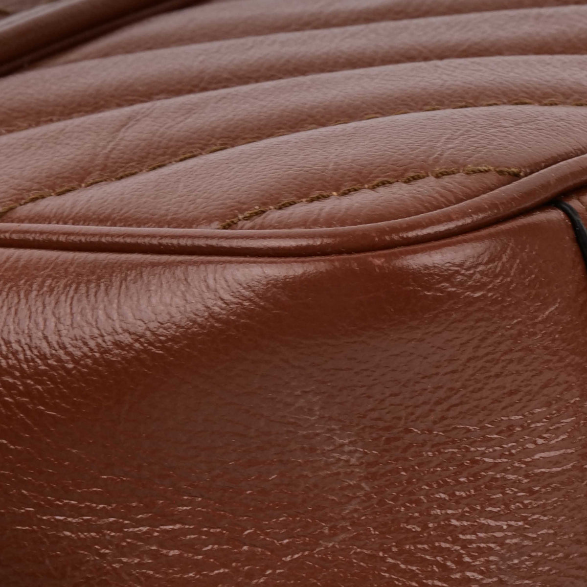 Gucci Mini Marmont Caramel Shoulder Bag.