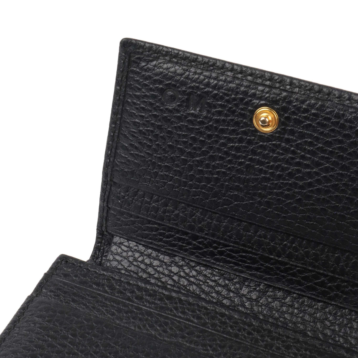Gucci GG Black Card Case Coin Wallet.