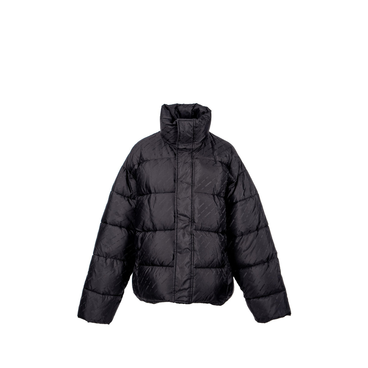 balenciaga size 44 oversized puffer jacket black