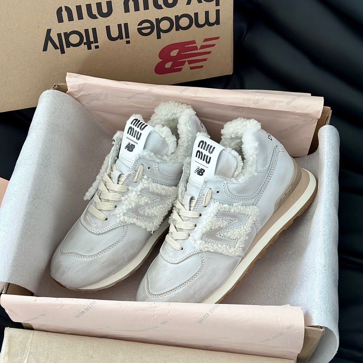 MIU M x NEW BALANCE TRAINERS