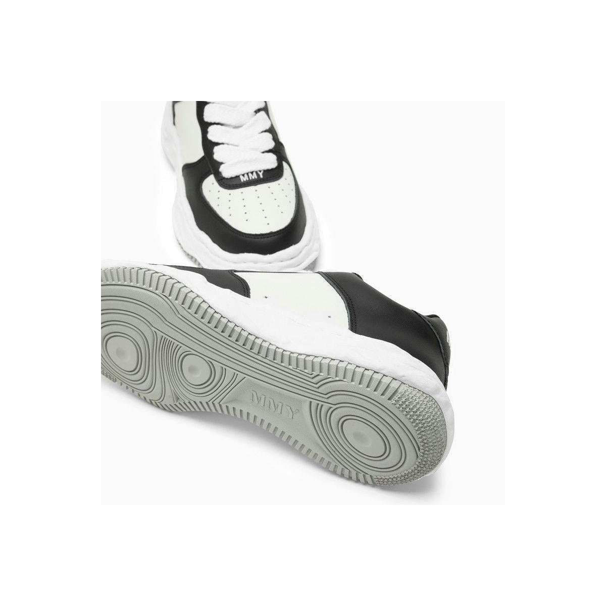 LOW WAINE OG WHITE/BLACK LEATHER TRAINER
