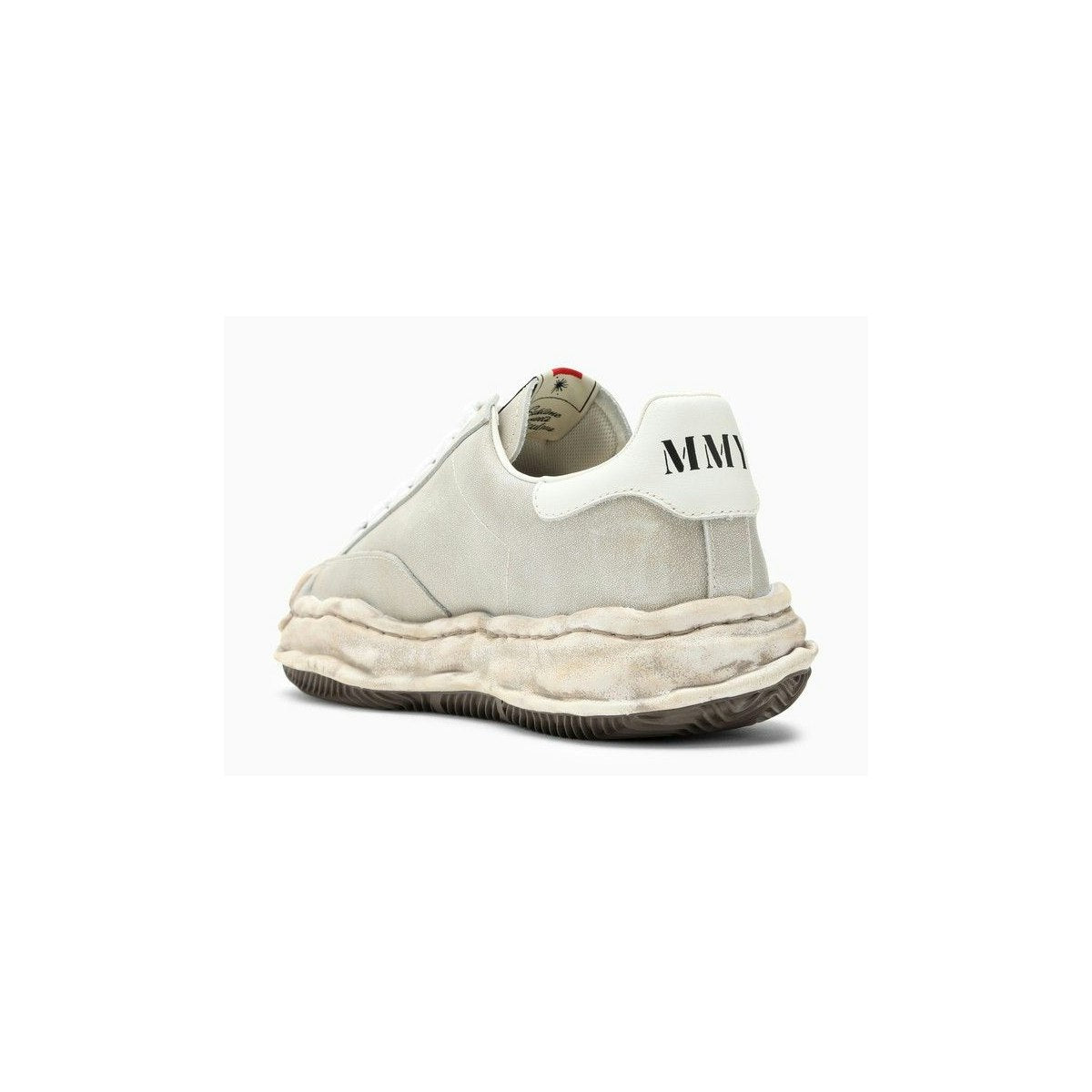 BLAKEY LIGHT GREY LEATHER LOW TRAINER