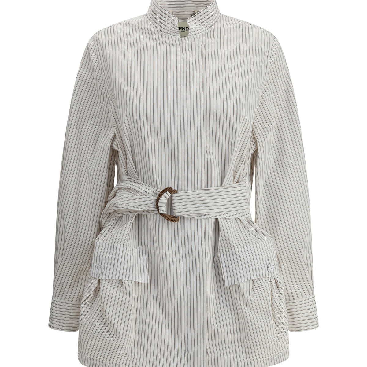 Fendi Women Striped Shirt Jacket