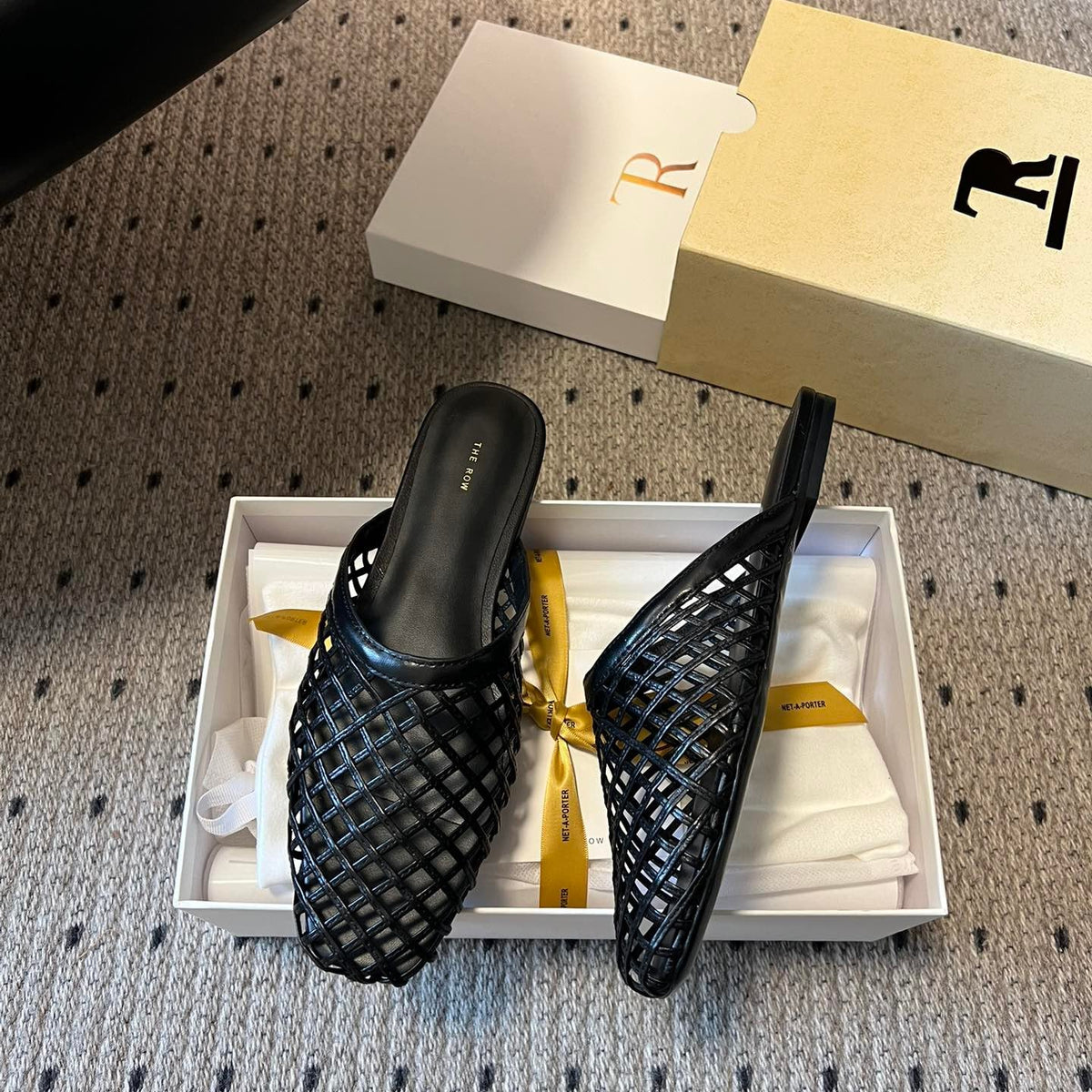 THE ROW LEATHER MULES