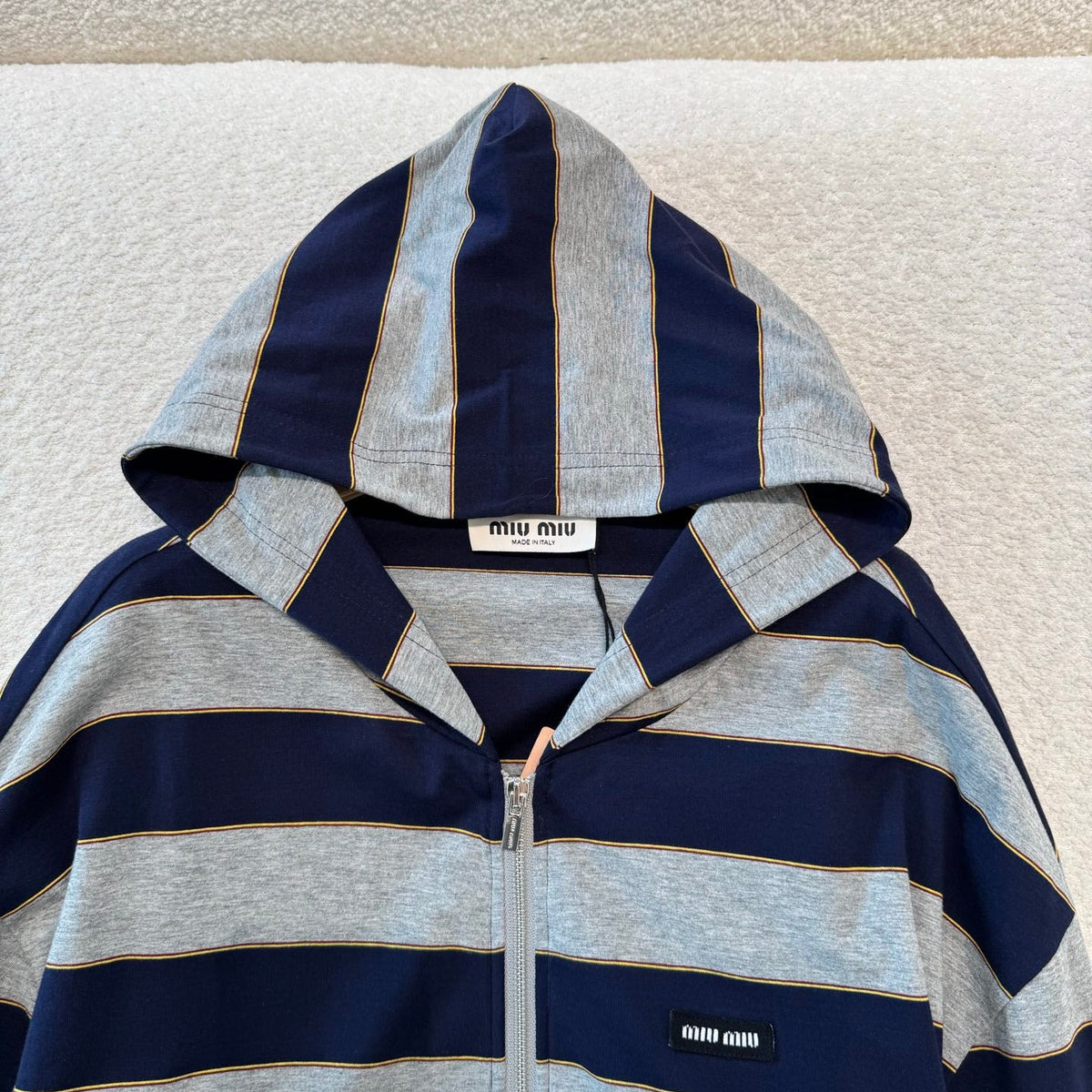 MIU M ZIP HOODIE
