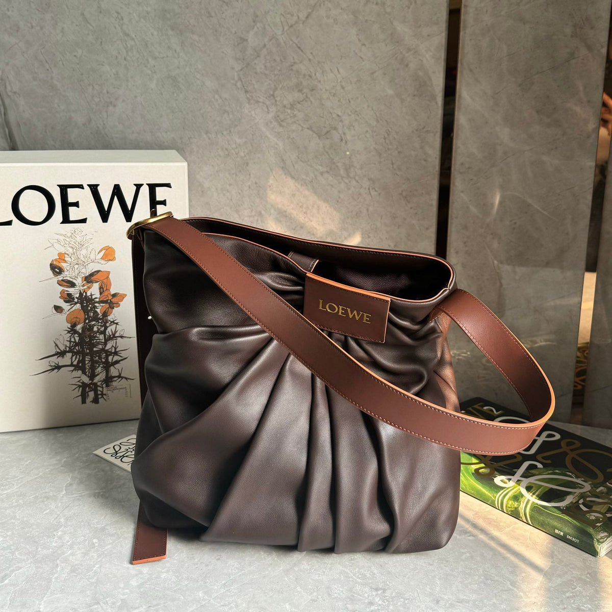 LOEW DRAPED TOTE BAG