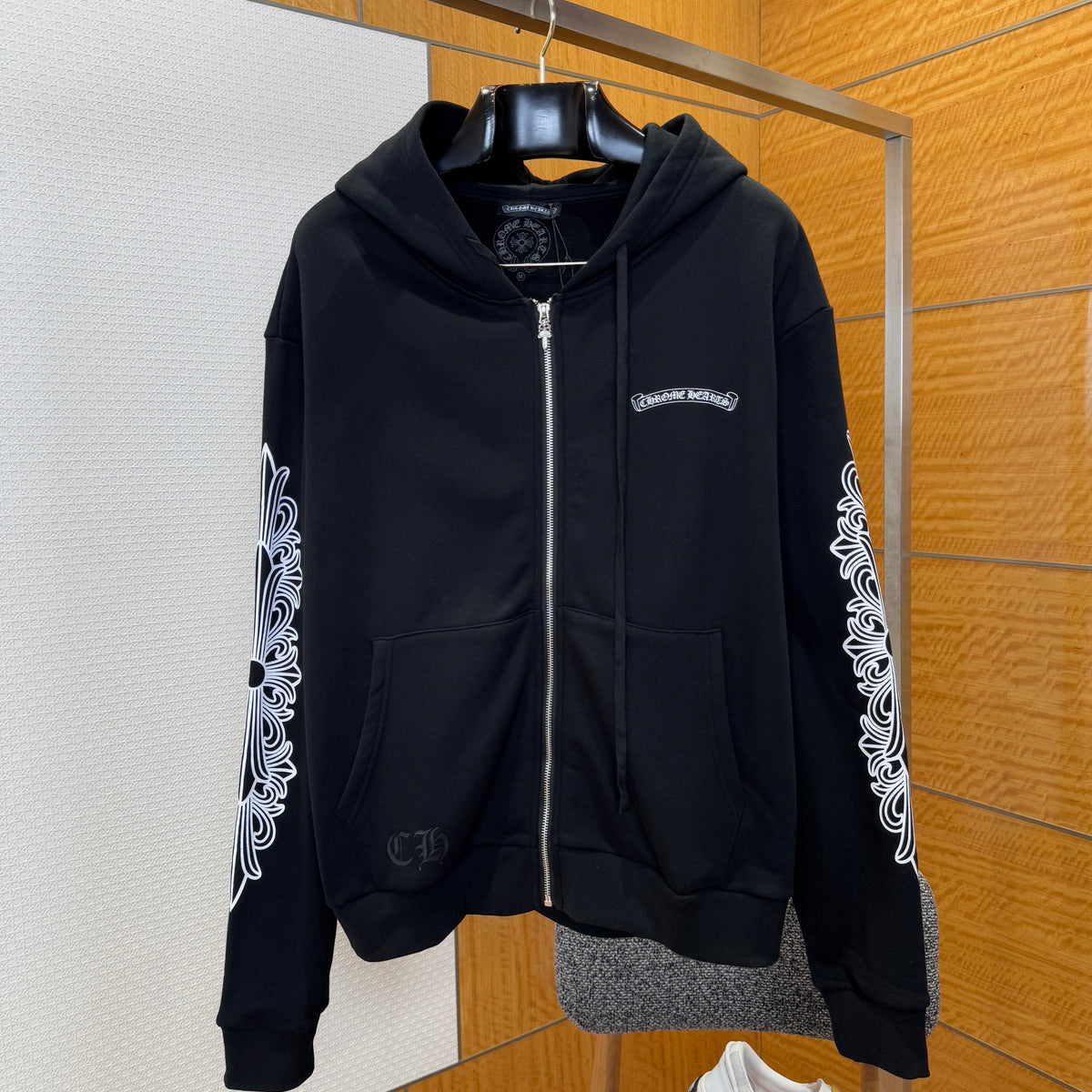 CHROME H ZIP HOODIE