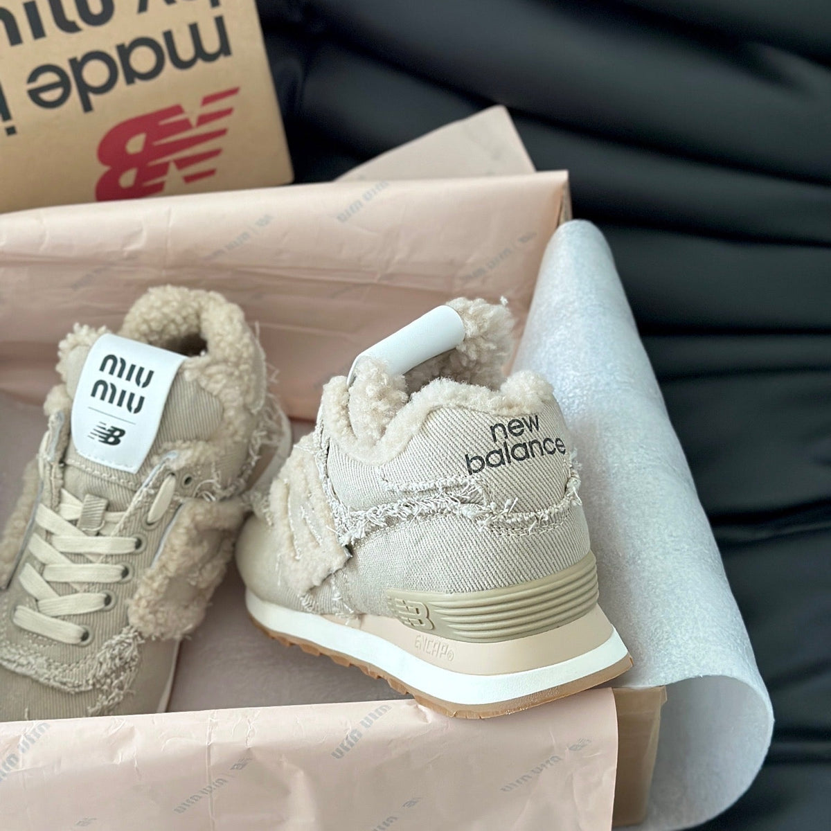 MIU M x NEW BALANCE TRAINERS