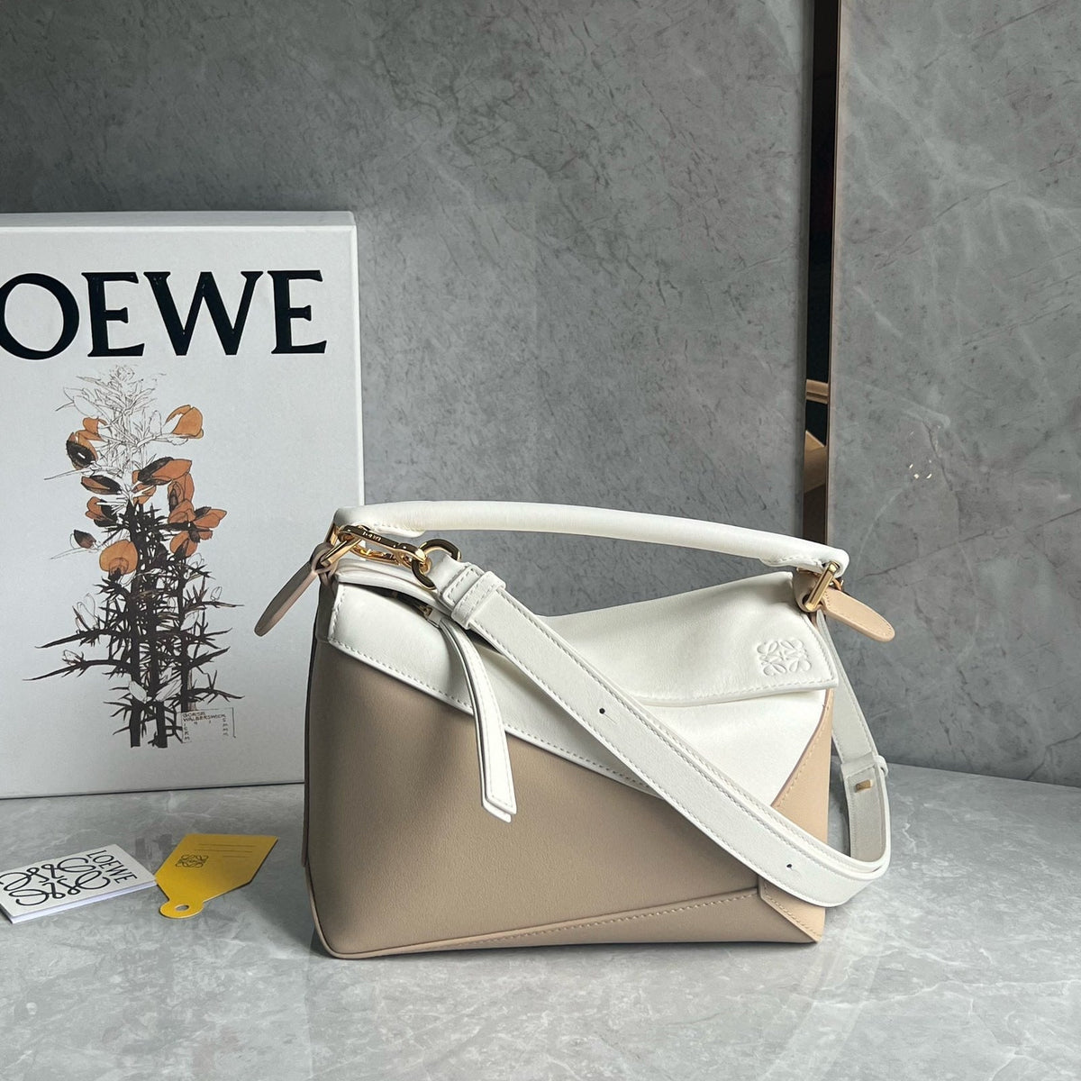 LOEW SMALL PUZZLE EDGE BAG