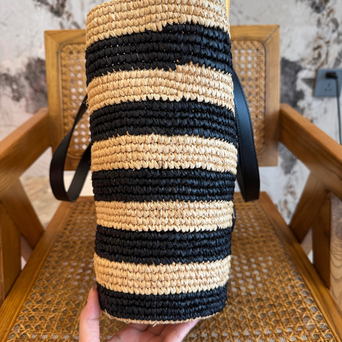 CEL STRIPED COUFFIN PANIER BAG