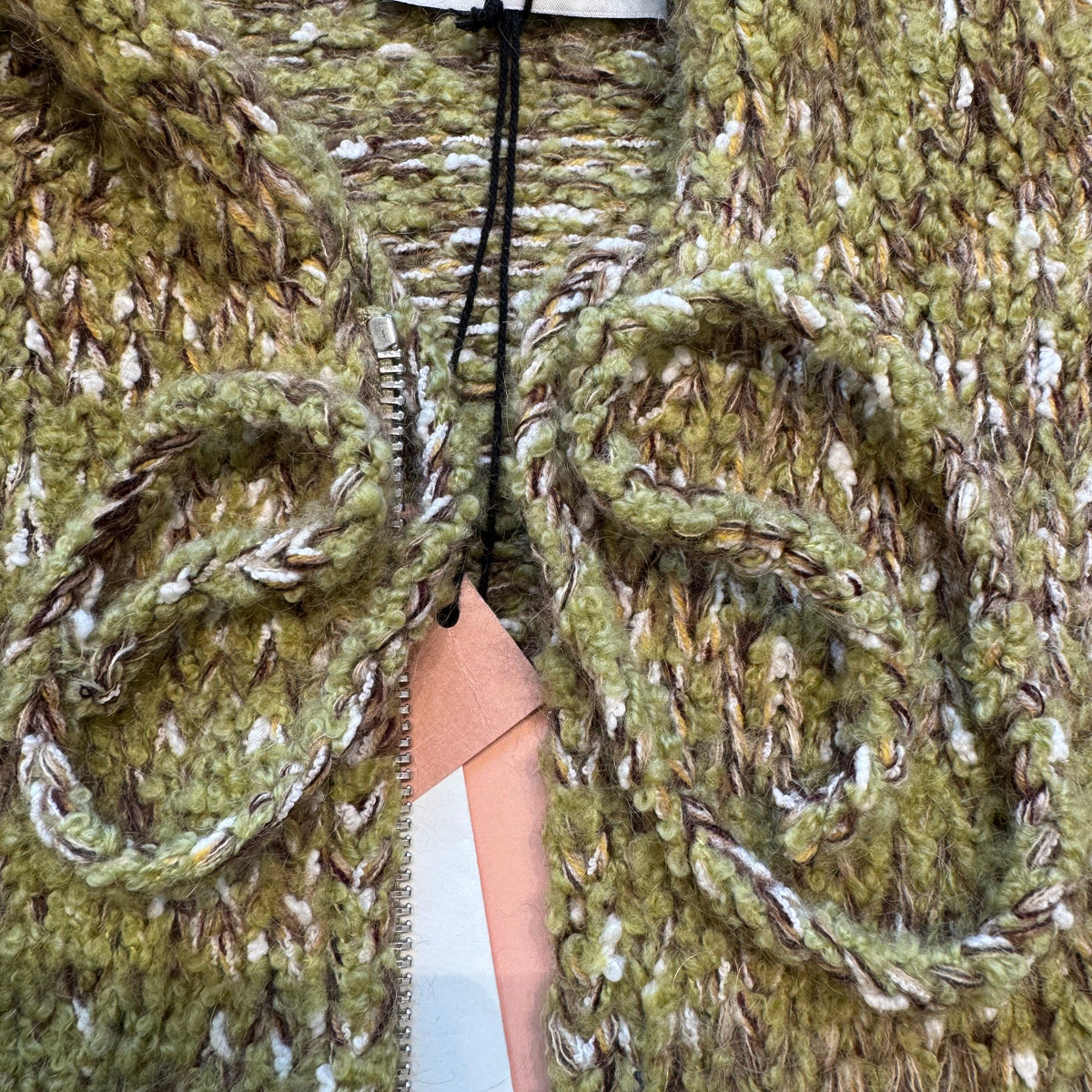 MIU M ZIP CARDIGAN