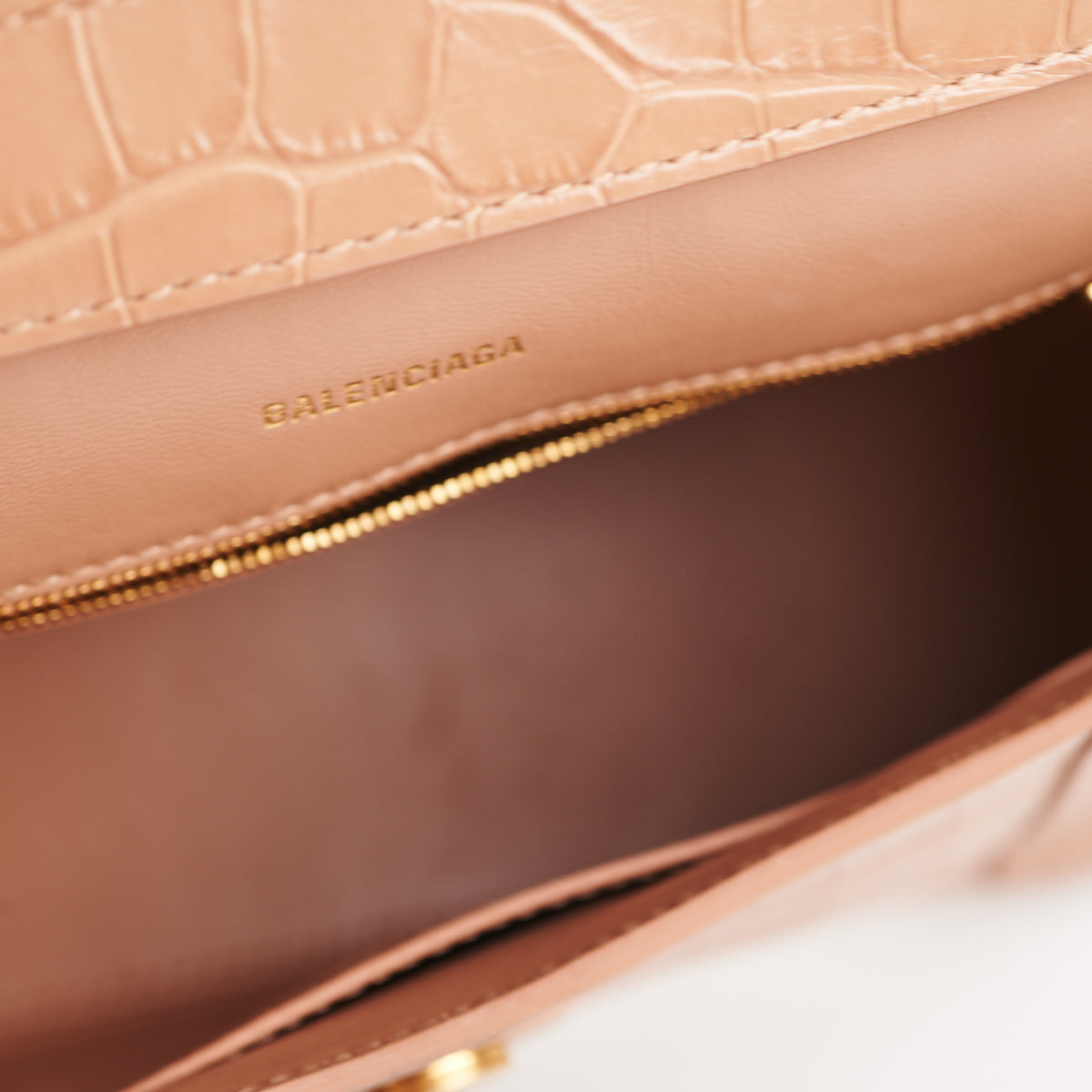 balenciaga Soft Hourglass Bag Beige Medium Size
