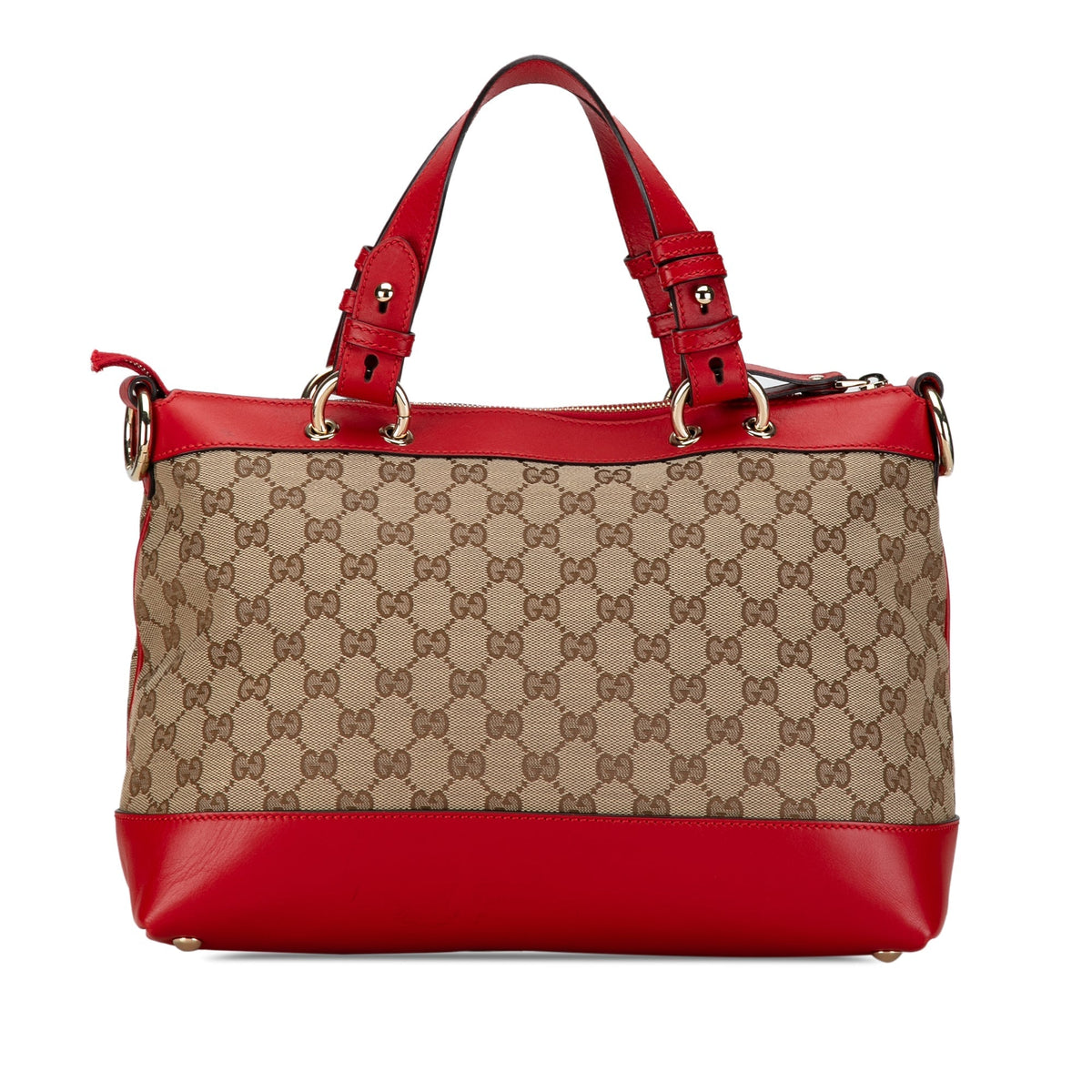 GUCCI GG Canvas Valentine Satchel