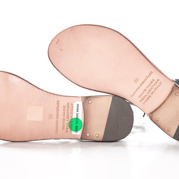 Alvaro Gonzalez Multicolored Metallix Anna Flat Sandals SZ 36 NWT SALE