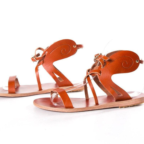 Ancient Greek Sandals Burnt Orange Sandals SZ 35