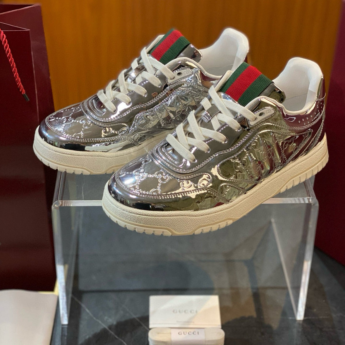 GG RE WEB SNEAKERS