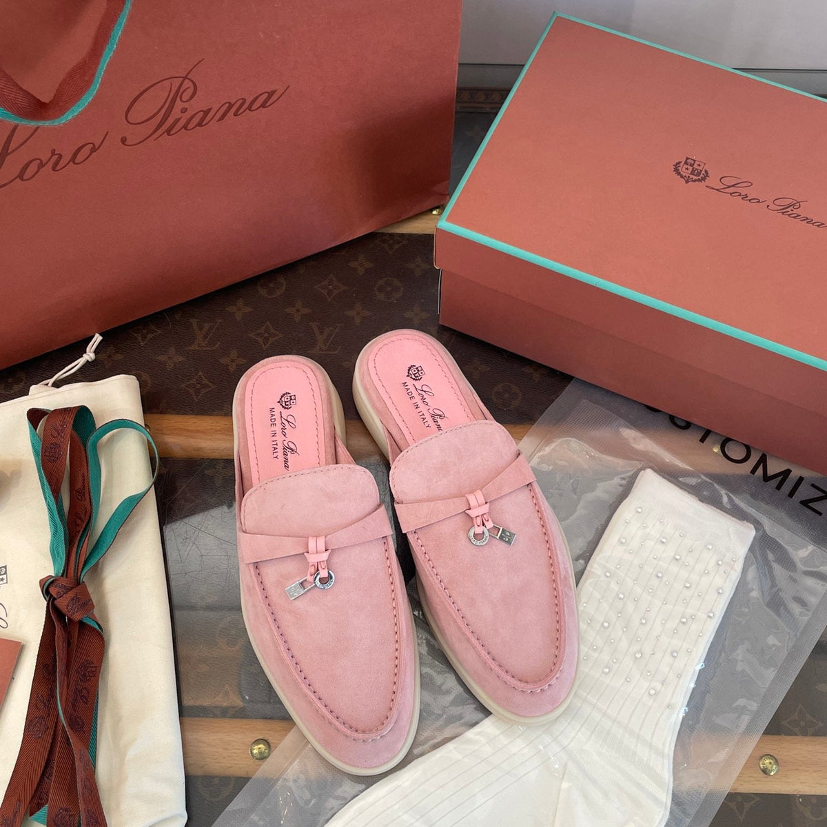 LORO P SUMMER CHARMS LOAFERS