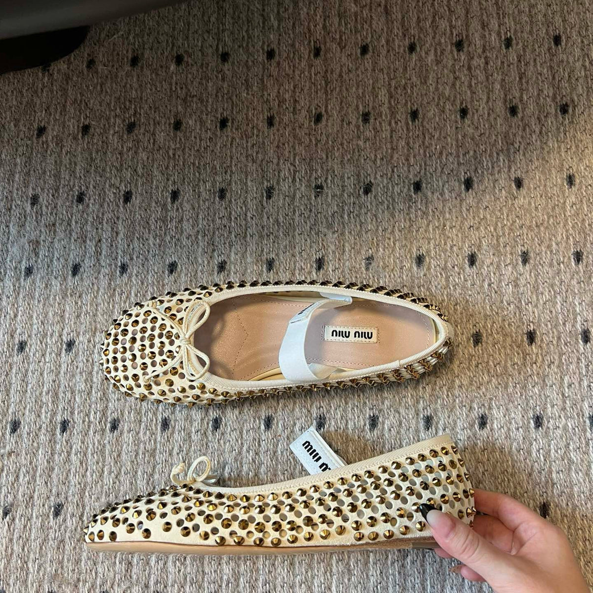 MIU M BALLET FLATS