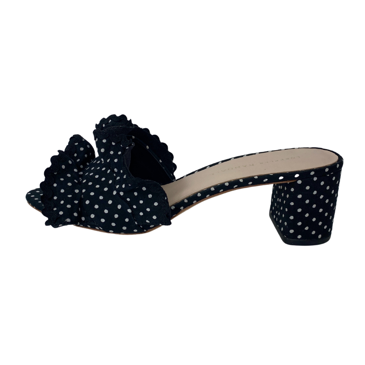 Loeffler Randall Ruffle Polka Dot Slides |US7|