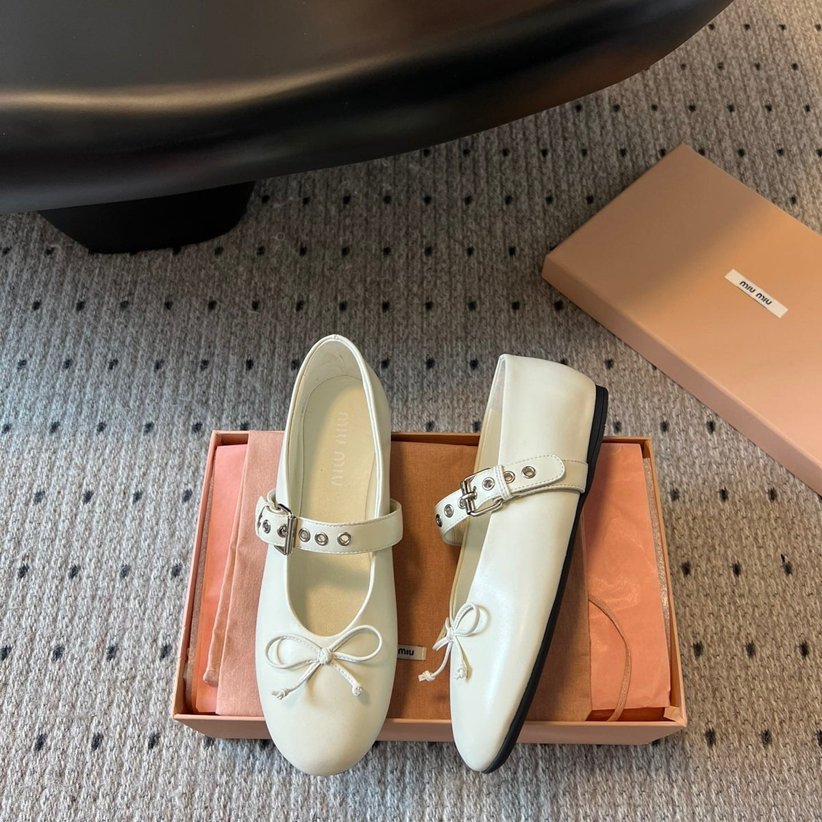 MIU M BALLERINA FLATS