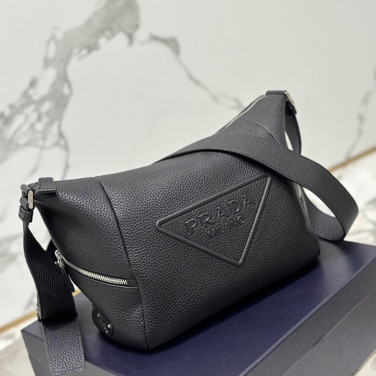 PD LEATHER BAG WITH SHOULDER STRAP