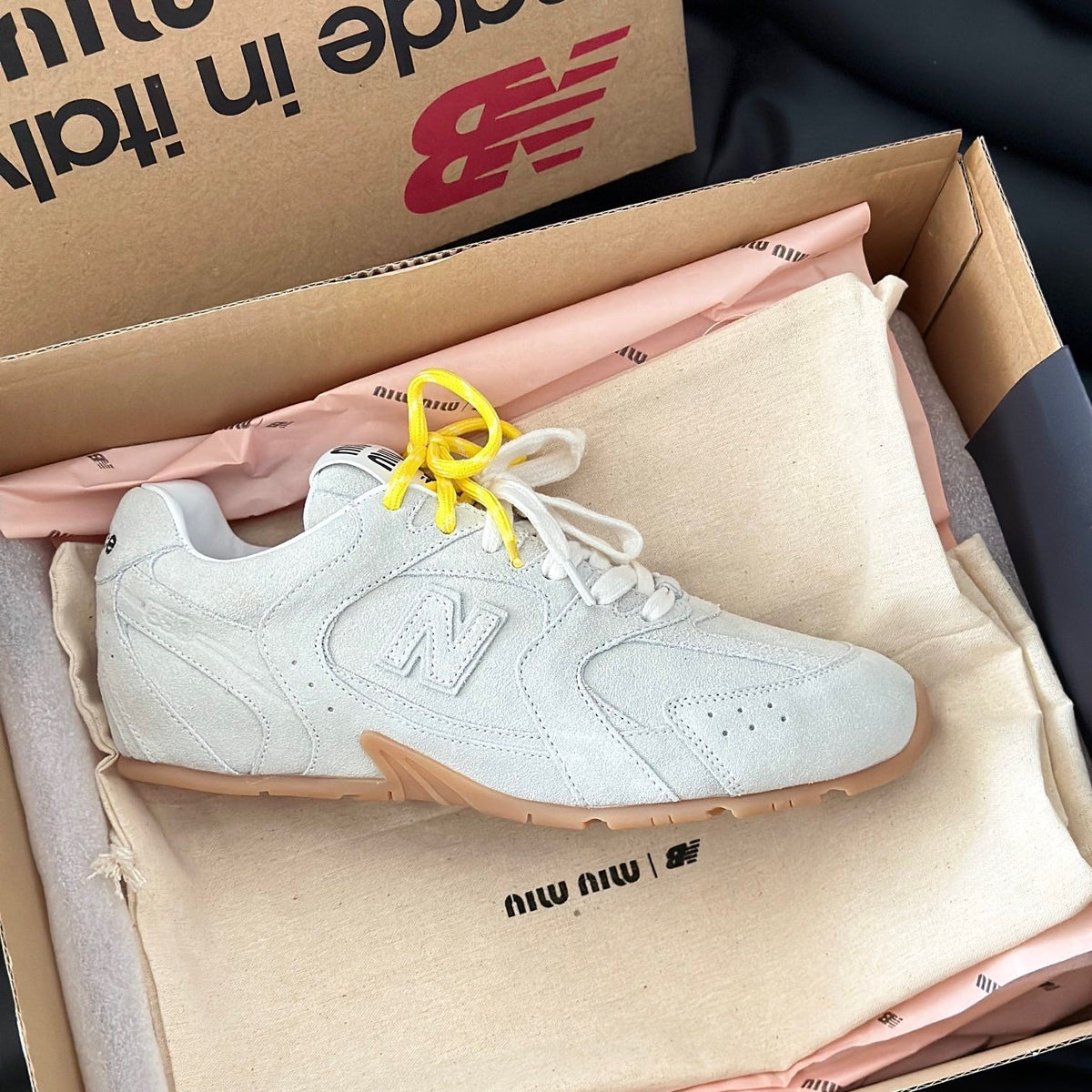 MIU M x NEW BALANCE TRAINERS