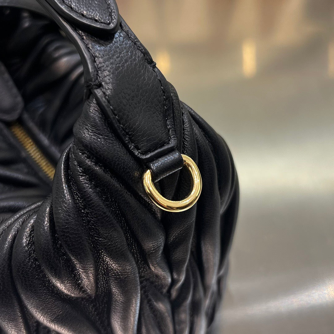 MIU M MATELASSE NAPPA LEATHER POUCH