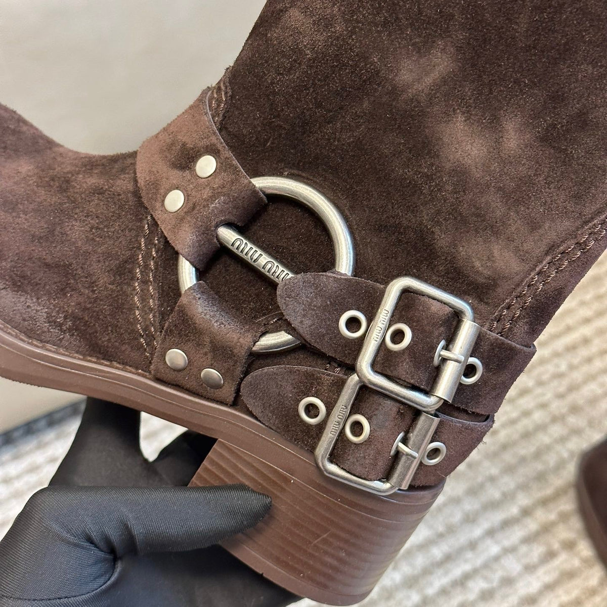 MIU M BOOTS