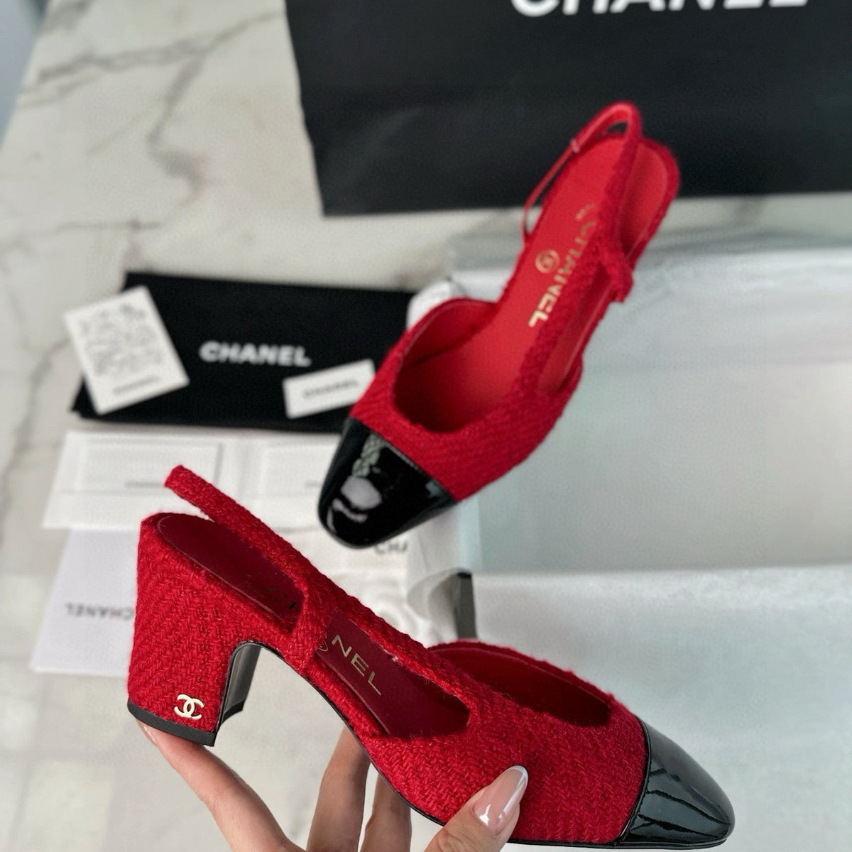 CC SLINGBACK HEELS